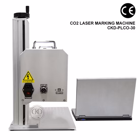 Impresora de grabado láser de CO2 para tela de cuero de plástico de madera